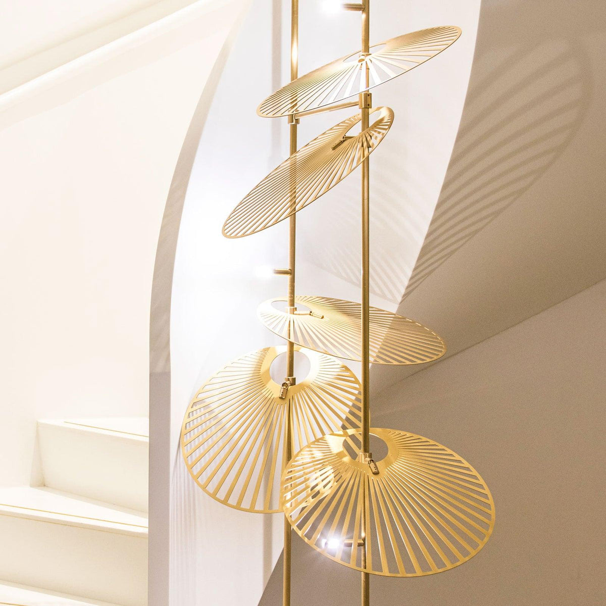 DIY Leaf Chandelier
