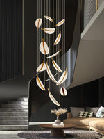 DIY Leaf LED Chandelier