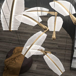 DIY Leaf LED Chandelier