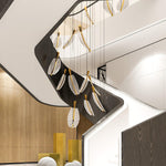 DIY Leaf LED Chandelier