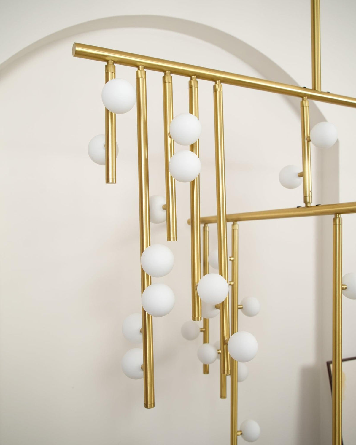 DIY Luminous Cascade Chandelier