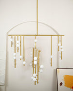 DIY Luminous Cascade Chandelier