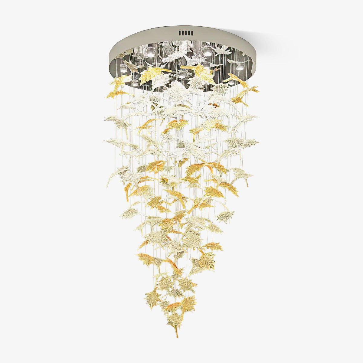 DIY Maple Leaf Chandelier