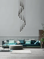 DIY Slender Cone Chandelier
