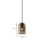 Nordic Glass Metal Industrial Pendant Light for Living Room Ceiling Light