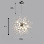 Innovative Modern Globe Design dandelion Chandelier Crystal Metal Ceiling Light