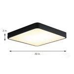 Square LED Flush Mount Ceiling Lights Modern Metal Lights