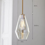 Nordic Classic Copper Glass Pendant Lights Industrial Style Droplight