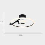 Rings Flush Mount Ceiling Light Abitrary LED Light