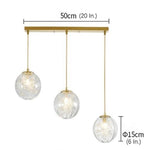 Nordic Artistic Glass Pendant Lighting Globe Pendant Lighting