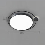 Circular Dimmable LED Nordic Flush Mount Light Ceiling Light Fixtures