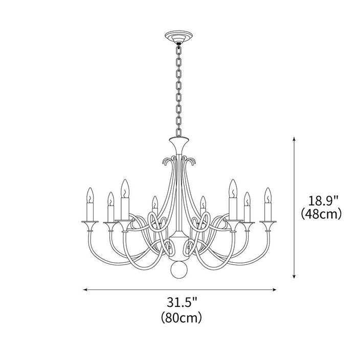 Double Twist Chandelier