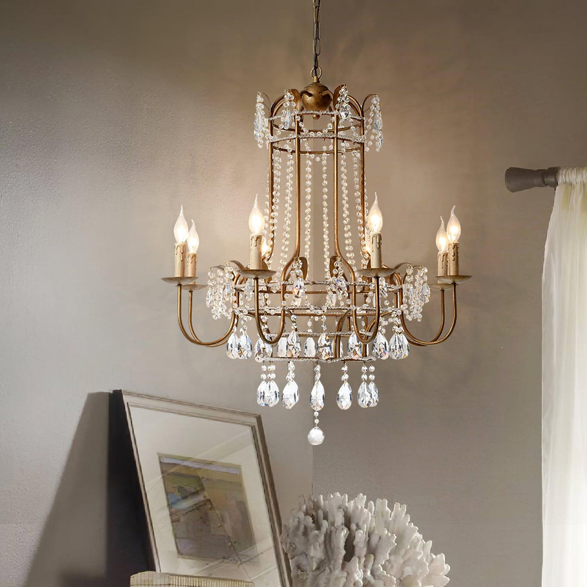 Early American Chandelier 25.2"
