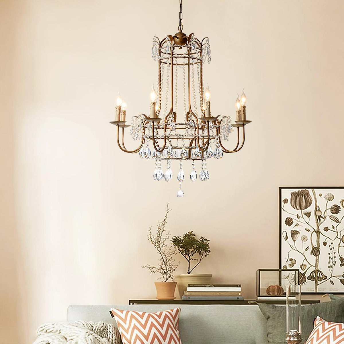 Early American Chandelier 25.2"