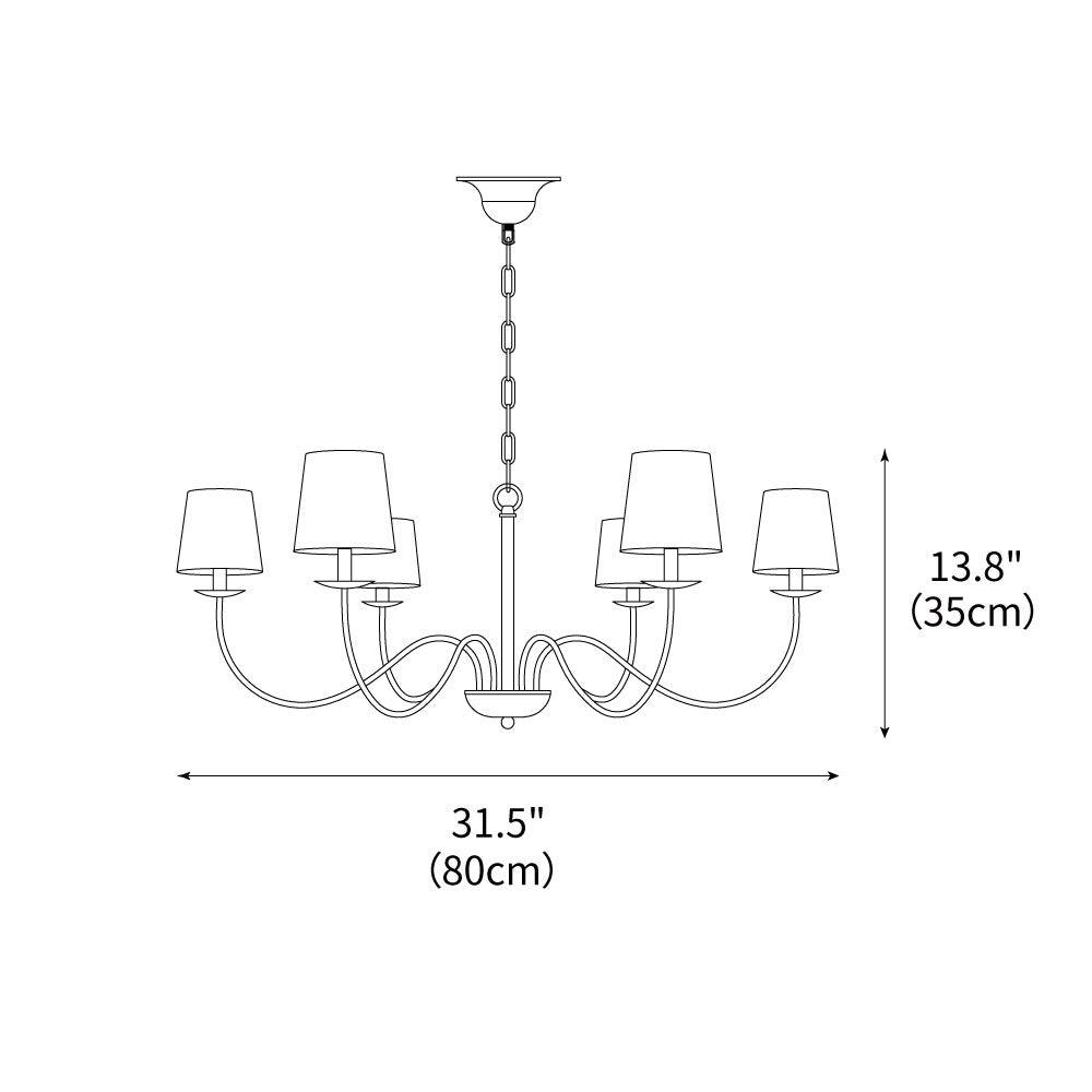 Eclipse Chandelier 31.5"