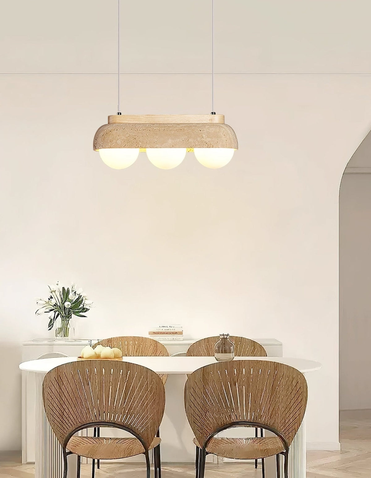 Elowen Travertine Pendant Light