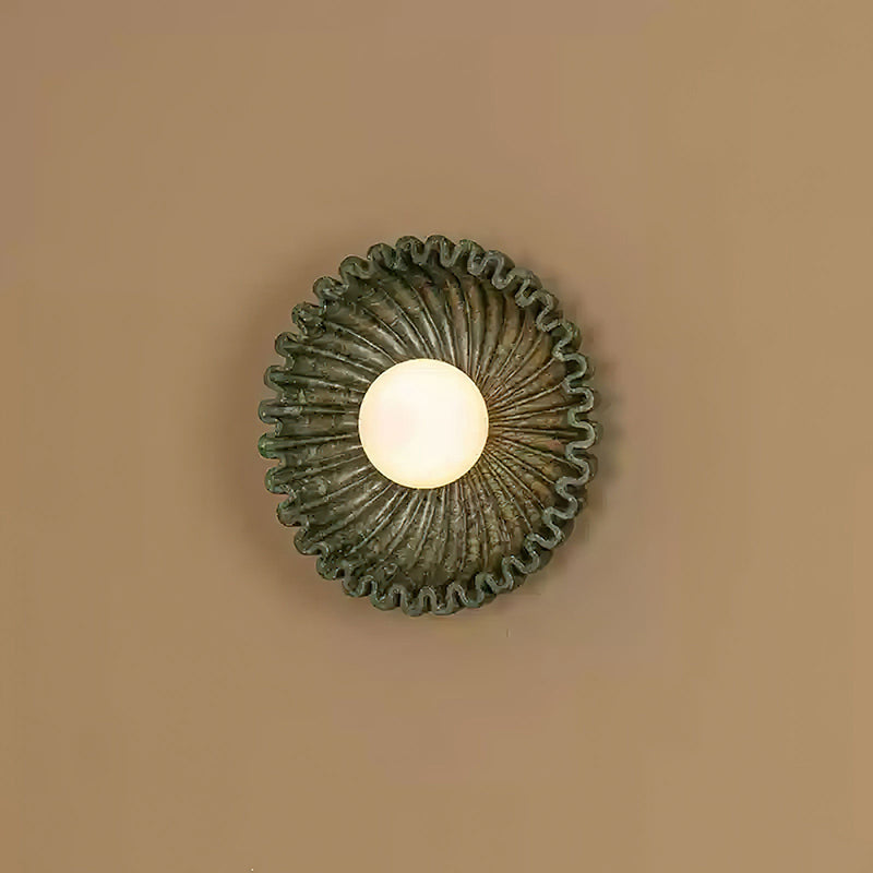 Emerald Wave Wall Lamp 12.6"