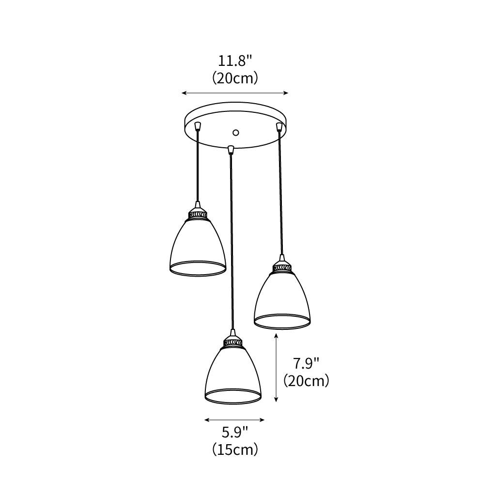 Empire New Age White Glass Pendant Light