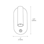 Enna Surface Wall Light With USB 3"
