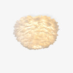 Feathered Ceiling Lamp