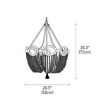 Fiona Beaded Chandelier 20.5"