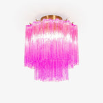 Fiora Purple Glass Ceiling Lamp