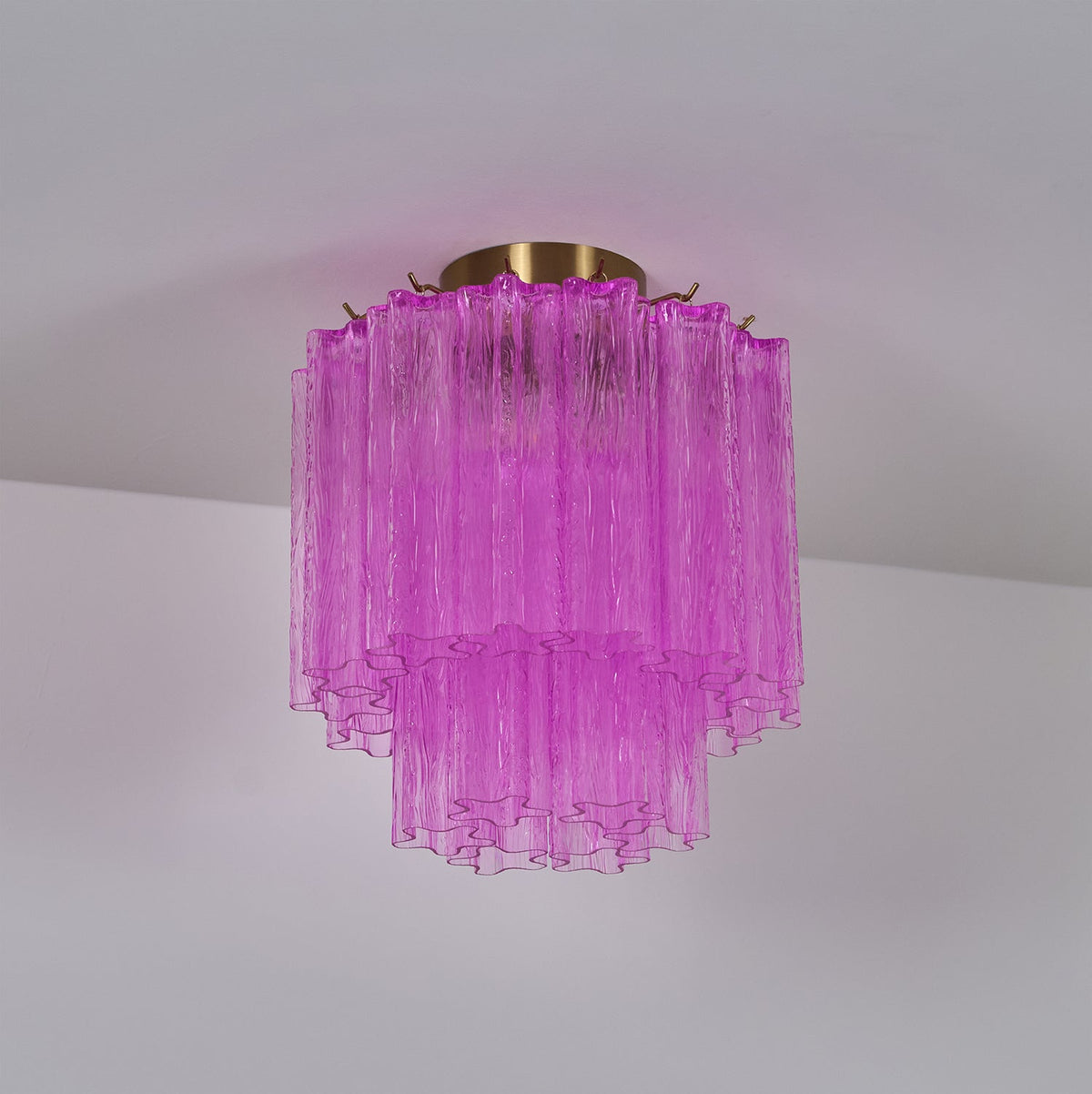 Fiora Purple Glass Ceiling Lamp