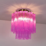 Fiora Purple Glass Ceiling Lamp