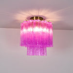 Fiora Purple Glass Ceiling Lamp