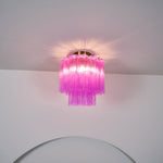Fiora Purple Glass Ceiling Lamp