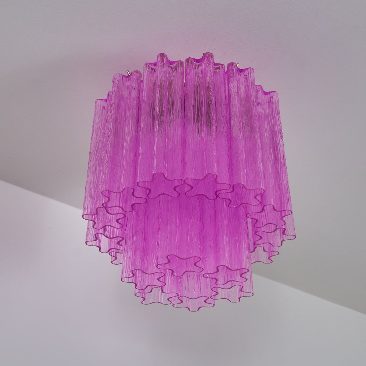Fiora Purple Glass Ceiling Lamp