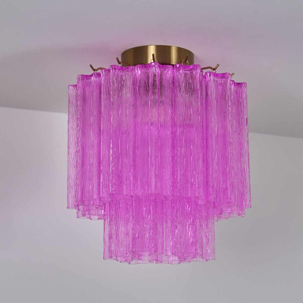 Fiora Purple Glass Ceiling Lamp