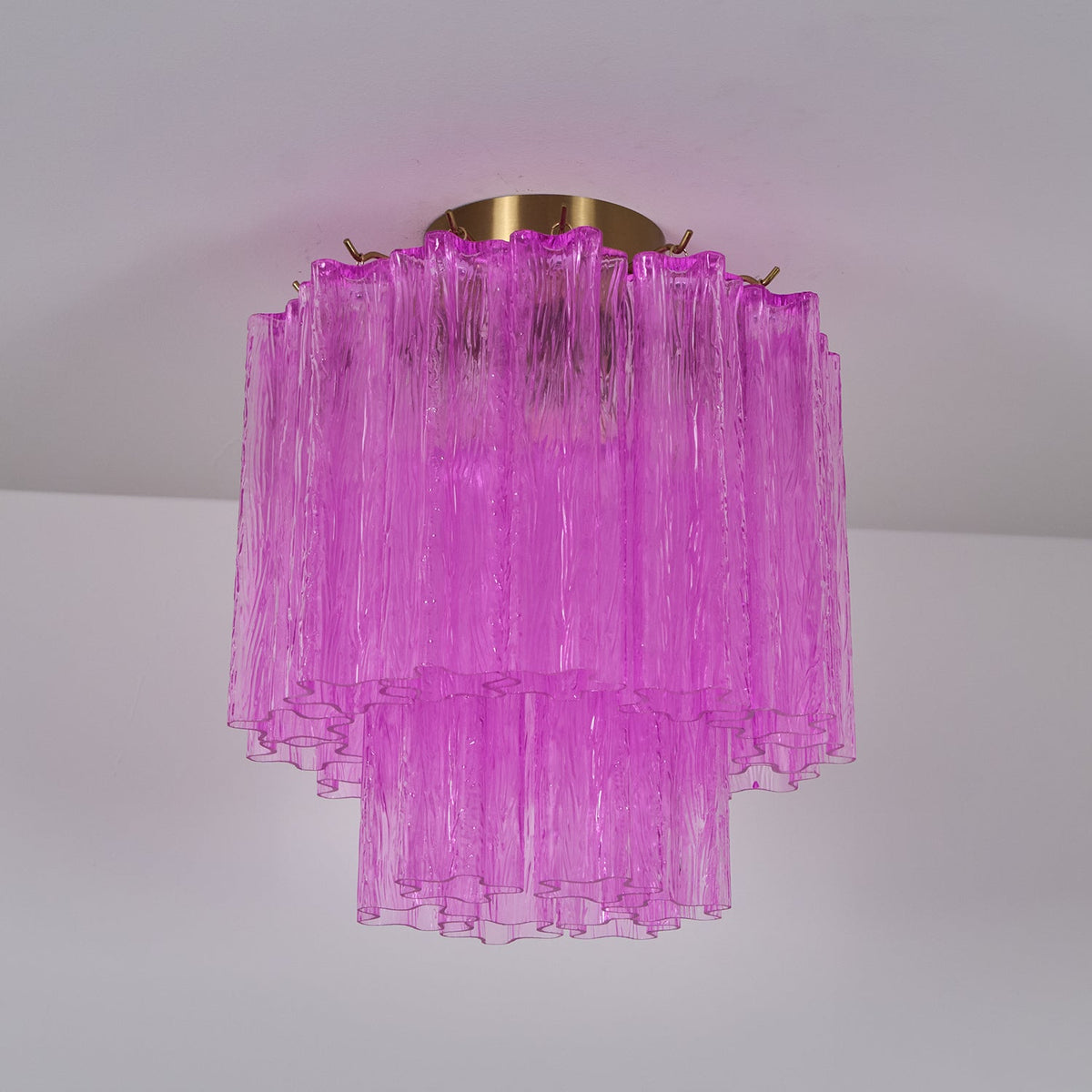 Fiora Purple Glass Ceiling Lamp
