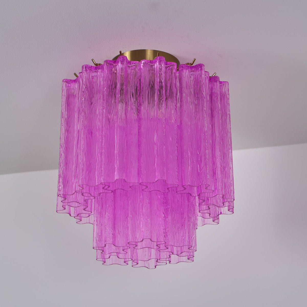 Fiora Purple Glass Ceiling Lamp