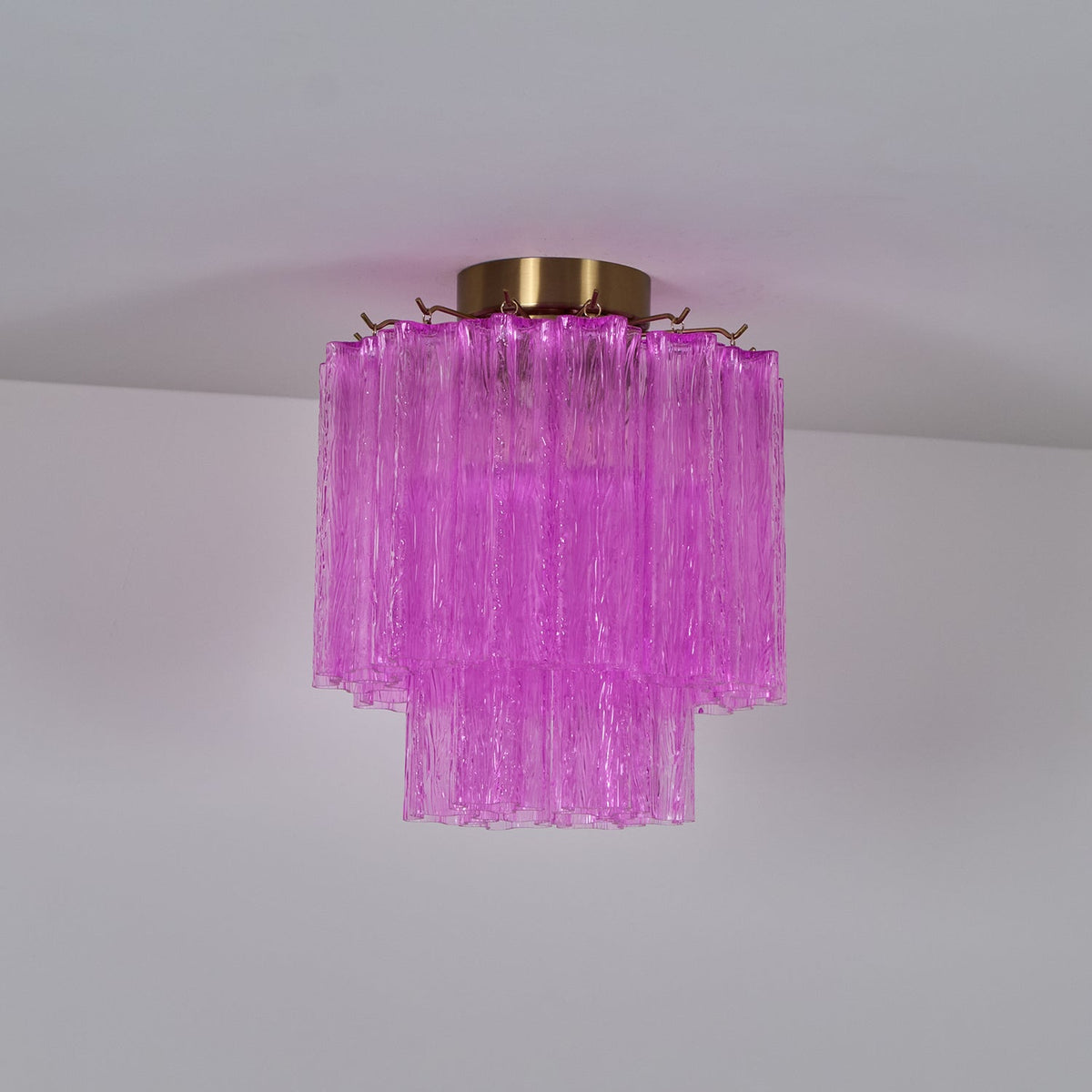 Fiora Purple Glass Ceiling Lamp