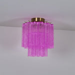 Fiora Purple Glass Ceiling Lamp