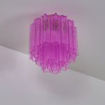 Fiora Purple Glass Ceiling Lamp