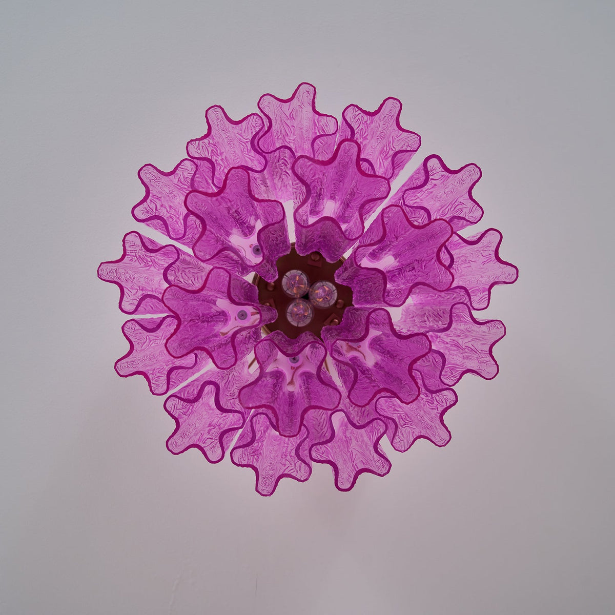 Fiora Purple Glass Ceiling Lamp