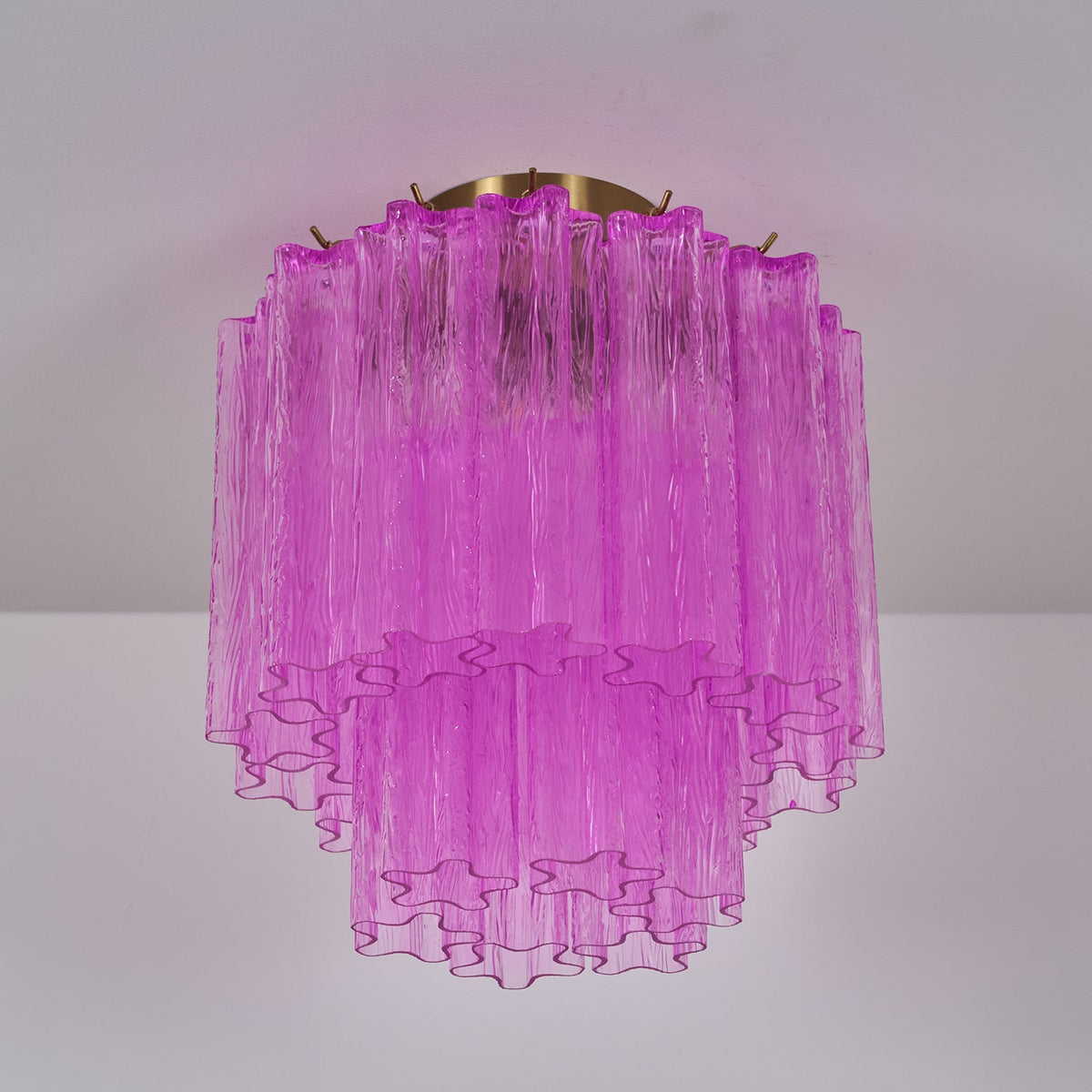 Fiora Purple Glass Ceiling Lamp