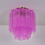 Fiora Purple Glass Ceiling Lamp
