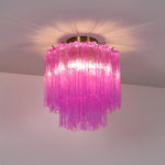 Fiora Purple Glass Ceiling Lamp