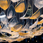 DIY Floating Leaves Chandelier