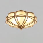 Floral Brass Ceiling Lamp