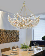 Flower Cluster Chandelier 19.7"