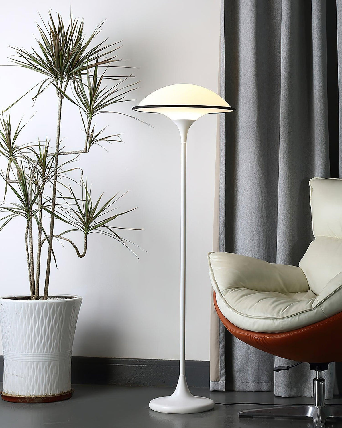 Foggy Saucer Floor Lamp 15.7"
