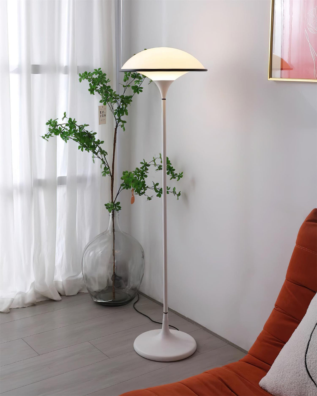 Foggy Saucer Floor Lamp 15.7"