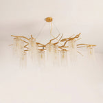 Forest Dawn Brass Chandelier