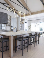 Flexible Linear Curve Chandelier