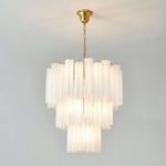 Frosted Glass Tubes Chandelier
