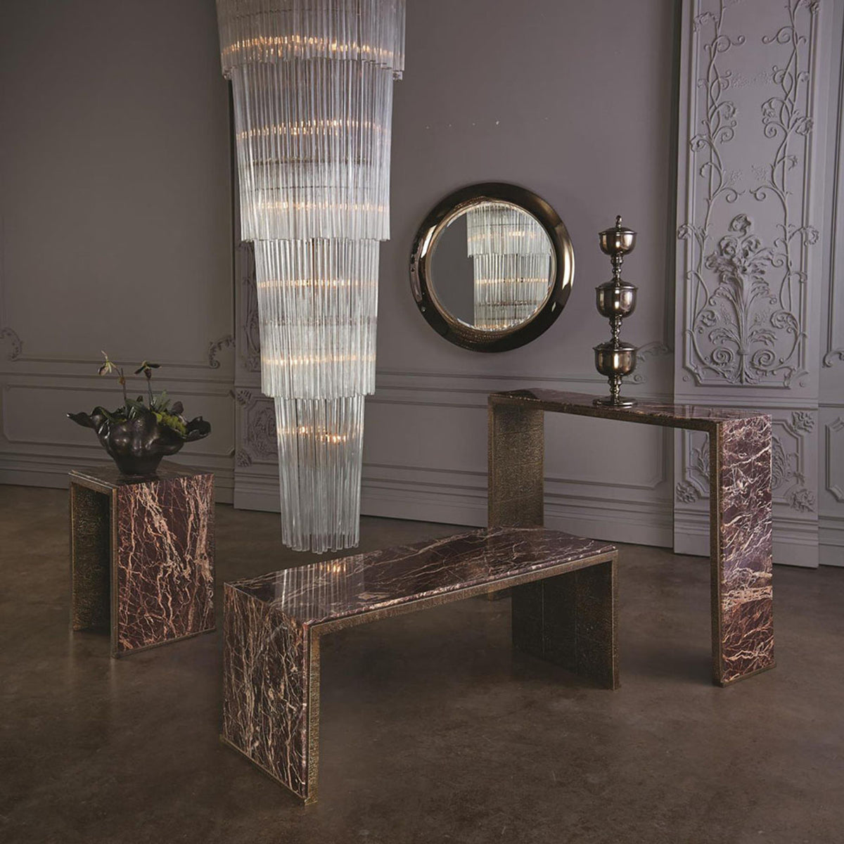 Global Views Rain Chandelier - Lg